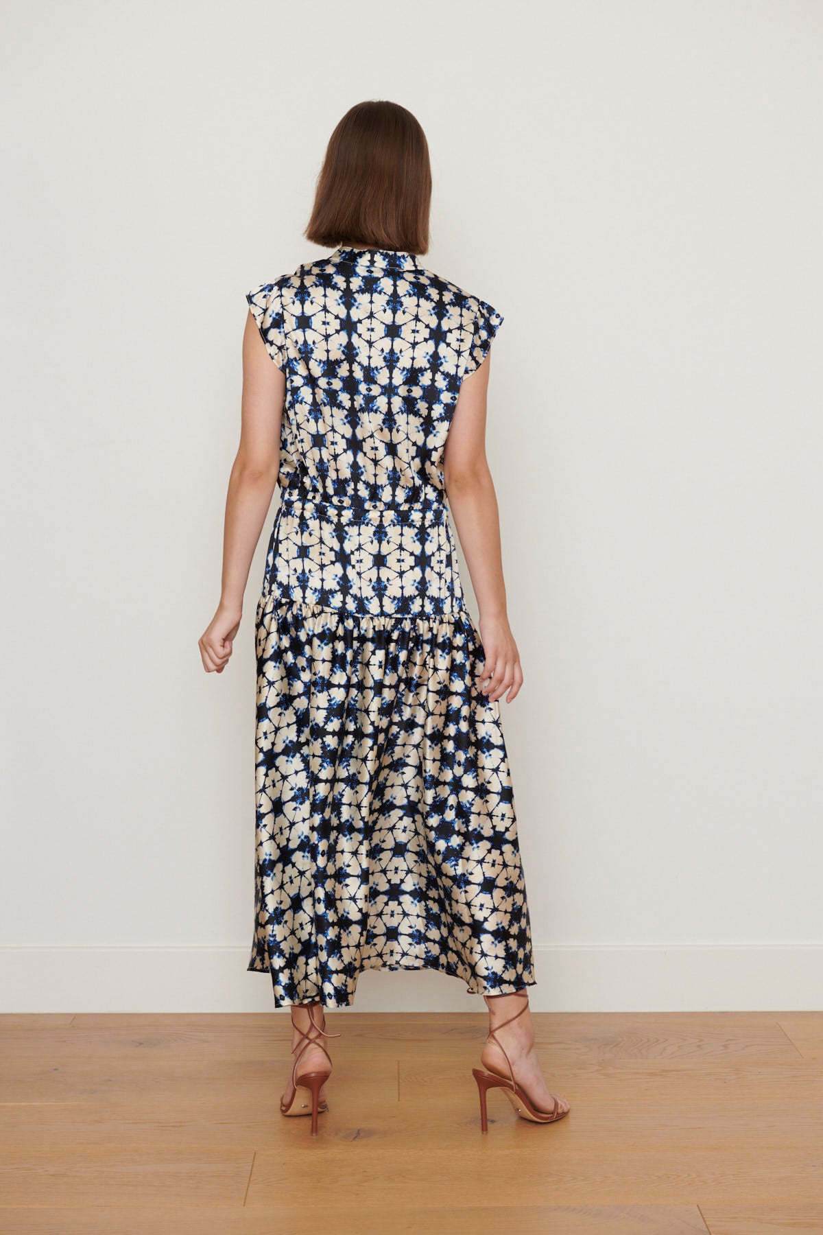 ADELINE SILK DRESS Cleo print