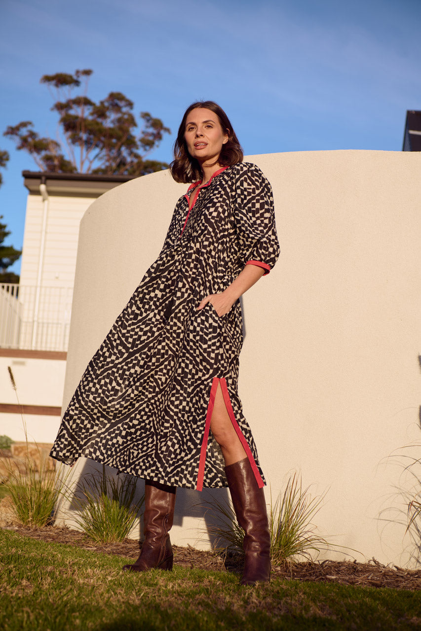 ALGERIA CONTRAST DRESS