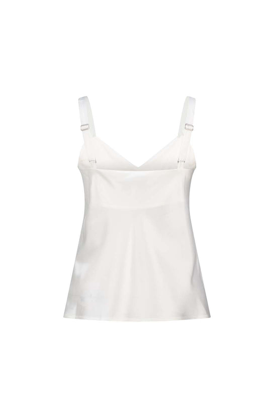 LIGHTNESS OF BEING SILK CAMI TOP- Ivory