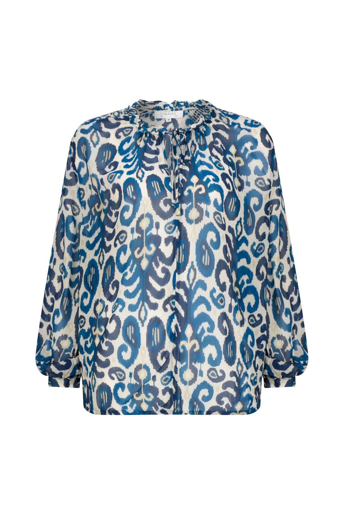 FLORENCE BALLOON SLEEVE BLOUSE FLORENCE NAVY