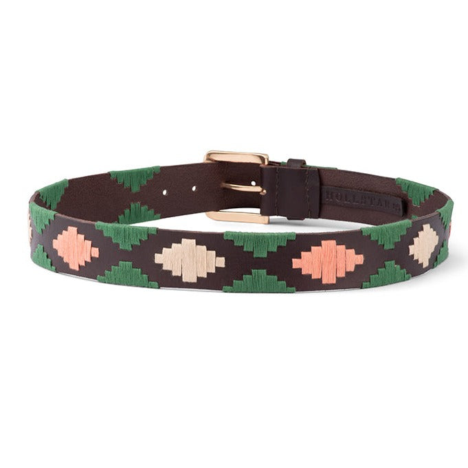 HUDSON EMBROIDERED LEATHER BELT