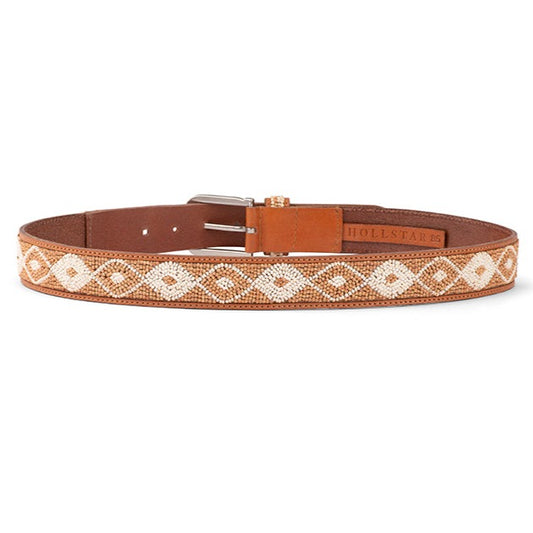 LEVI TAN BEADED BELT
