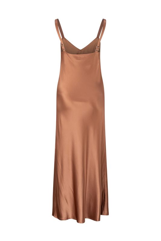 LIGHTNESS OF BEING SLIP DRESS - Mocha