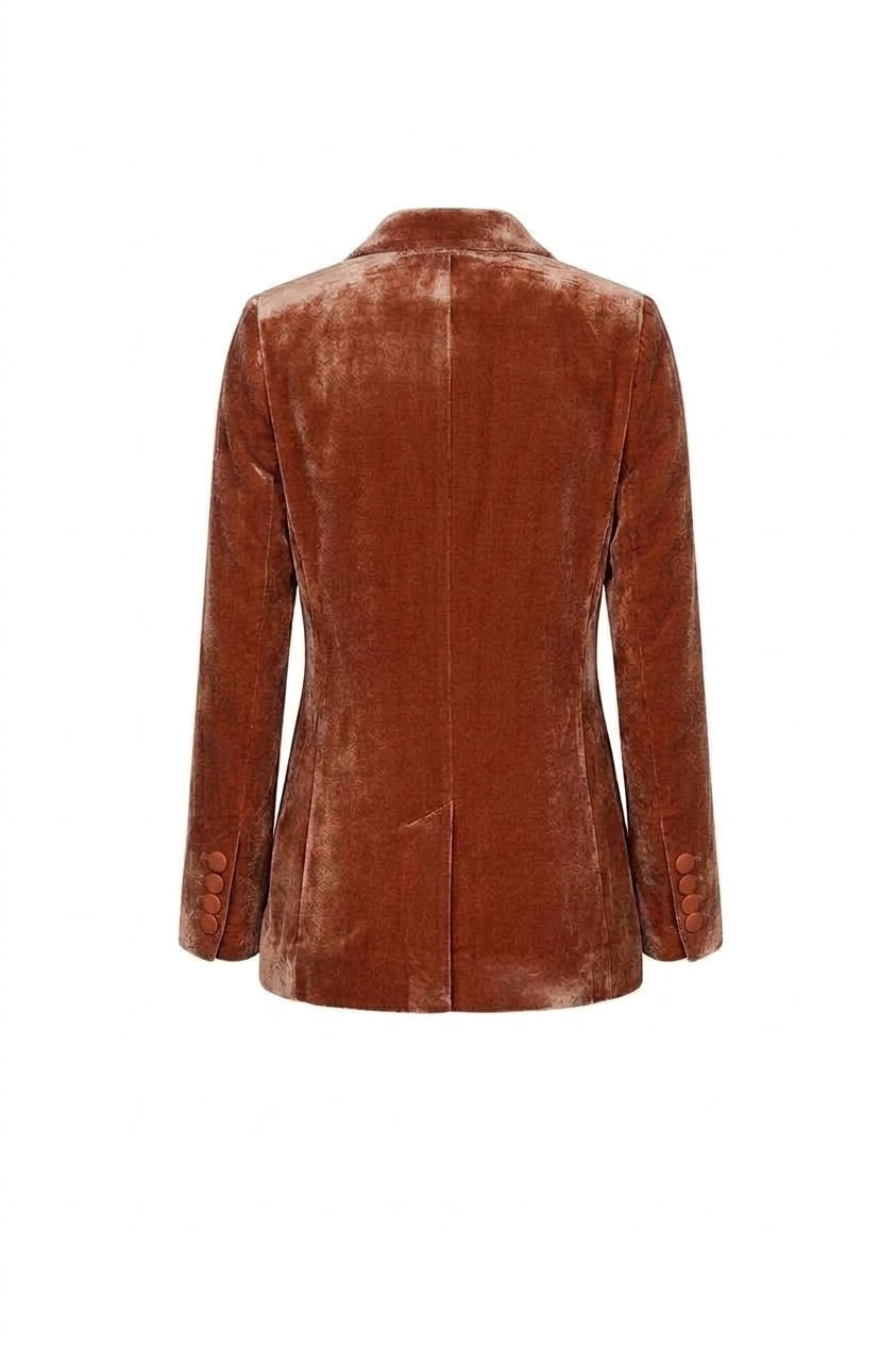 VALENTINE VELVET JACKET RUST