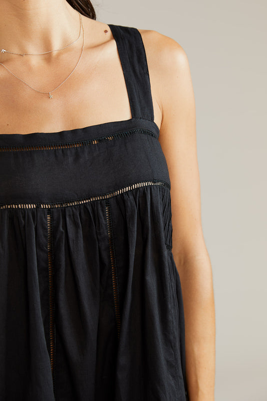 INTO THE FREY PINAFORE TOP - Black