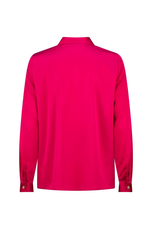 LIGHTNESS OF BEING SILK CLASSIC SHIRT MAGENTA