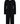 LONGLINE SOLID CARDIGAN BLACK