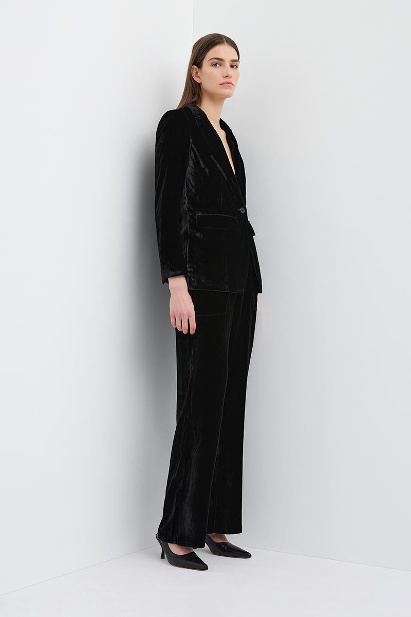 VALENTINE VELVET JACKET BLACK