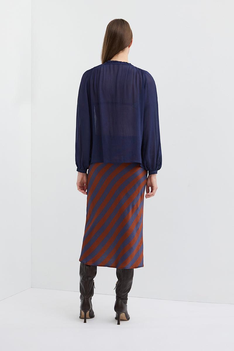 MOONSHADOW SILK BIAS SKIRT