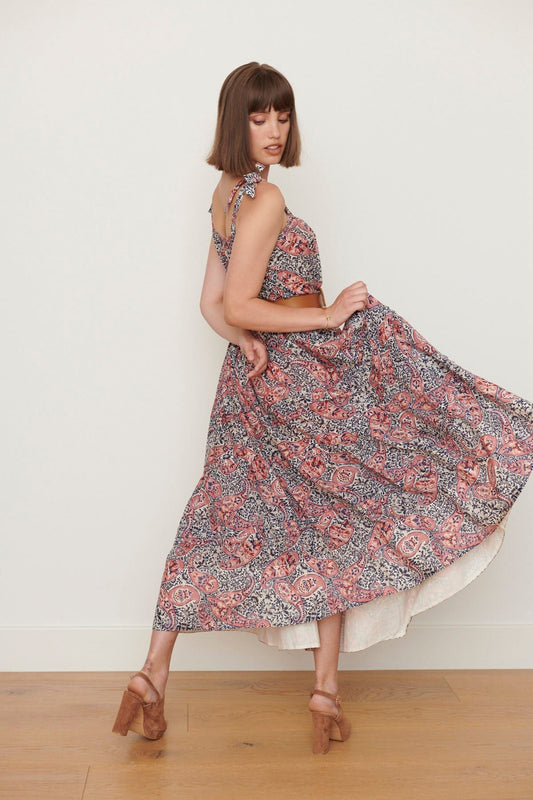 Caravan + Co Dresses BEATRICE PINAFORE DRESS - Petula print