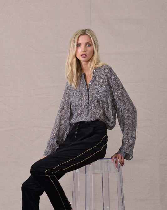 Caravan + Co Tops CLASSIC LEOPARD PRINT SHIRT