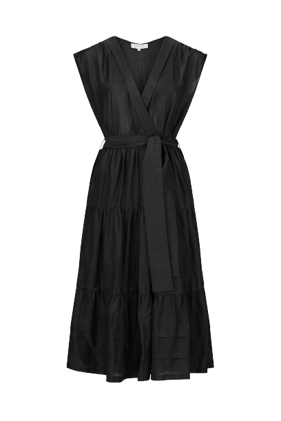 RILEY V NECK DRESS Navy