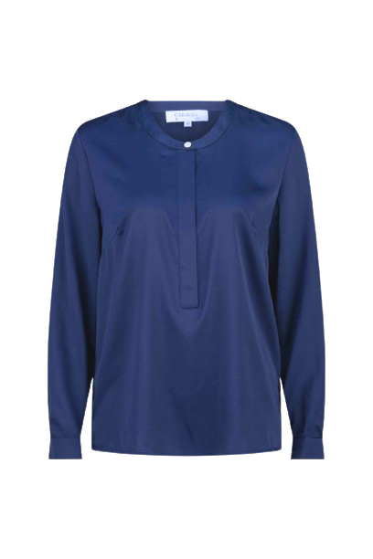 LIGHTNESS OF BEING SILK BLOUSE MIDNIGHT