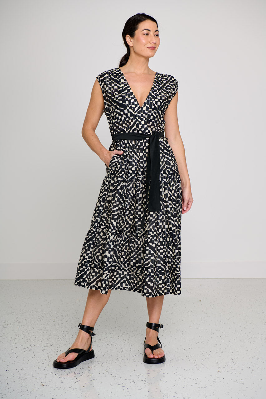 ALGERIA V NECK DRESS