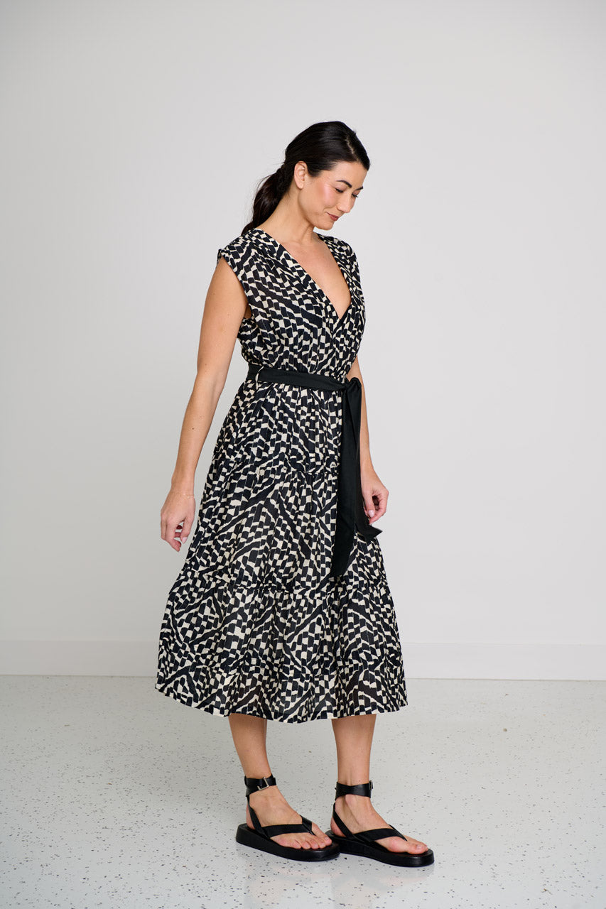 ALGERIA V NECK DRESS