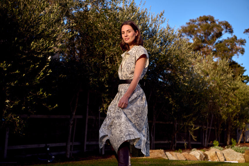 PORTIA DOLMAN SLEEVE SHIRT DRESS