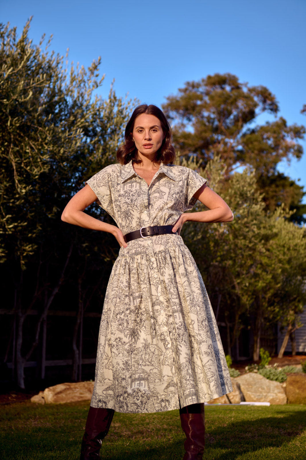 PORTIA DOLMAN SLEEVE SHIRT DRESS