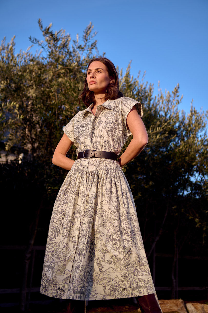 PORTIA DOLMAN SLEEVE SHIRT DRESS