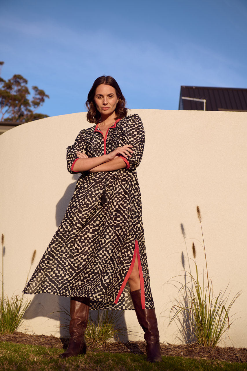 ALGERIA CONTRAST DRESS