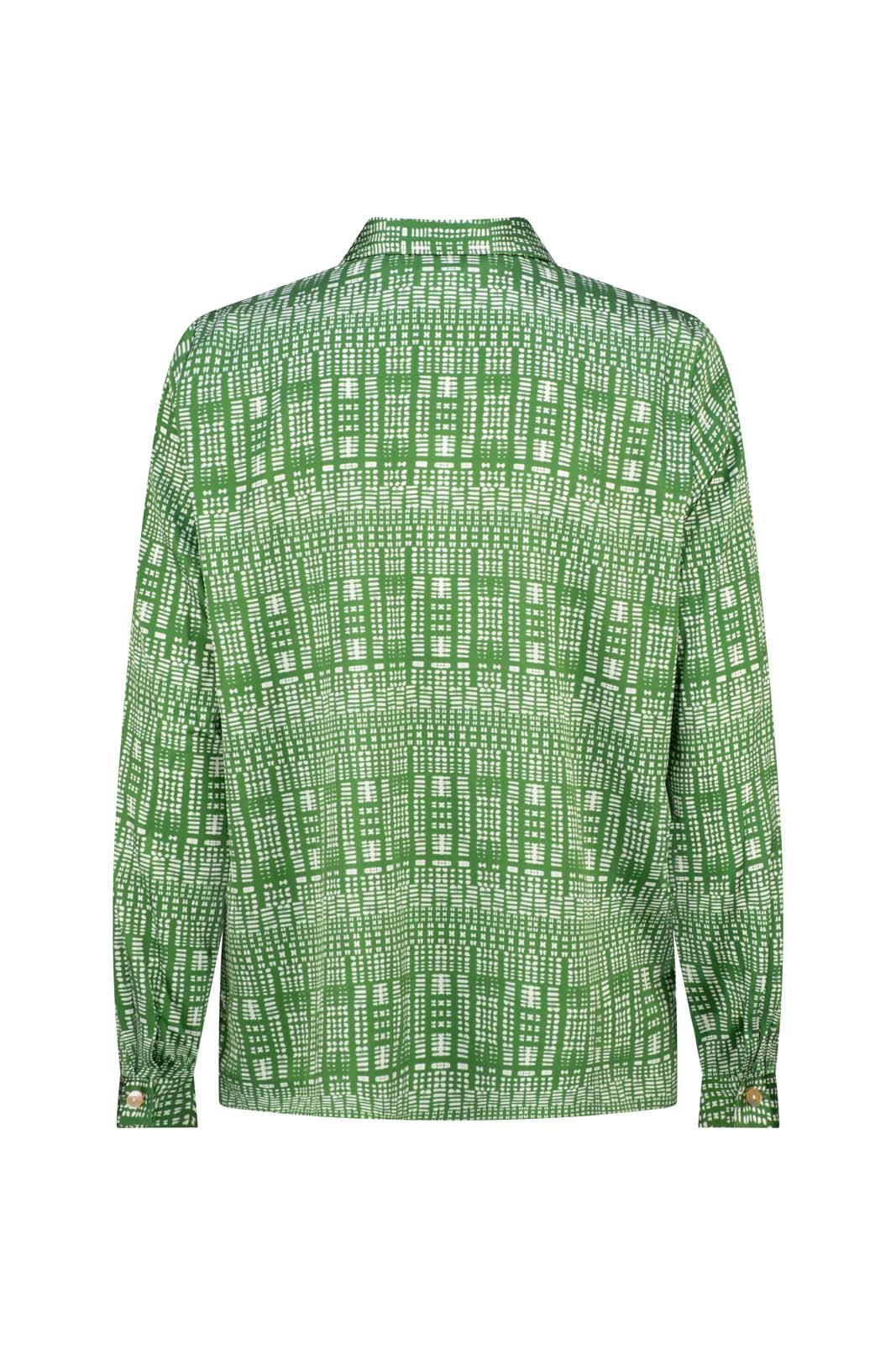 LIGHTNESS OF BEING CLASSIC SILK SHIRT- Shibori Forest