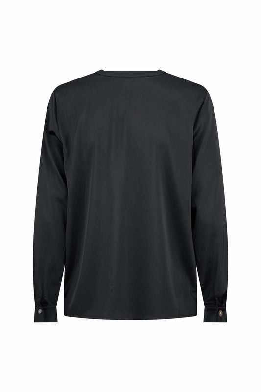 LIGHTNESS OF BEING SILK BLOUSE BLACK