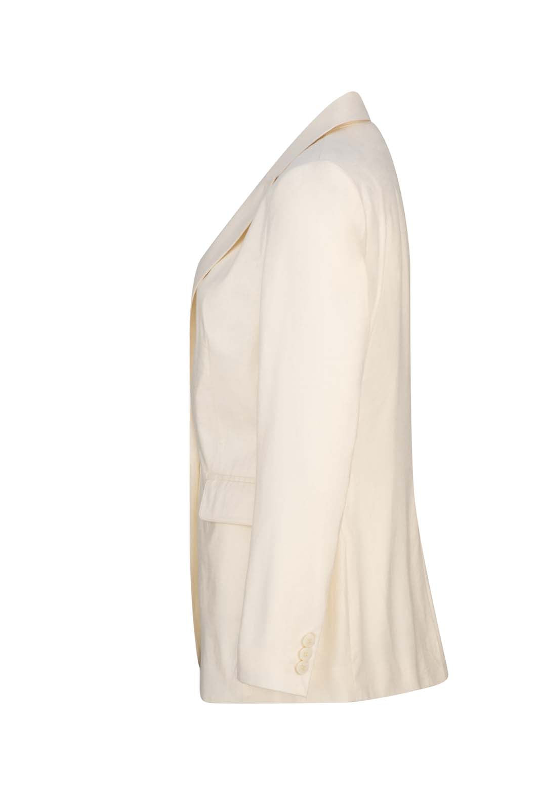 ORLANDO LINEN JACKET - Ivory