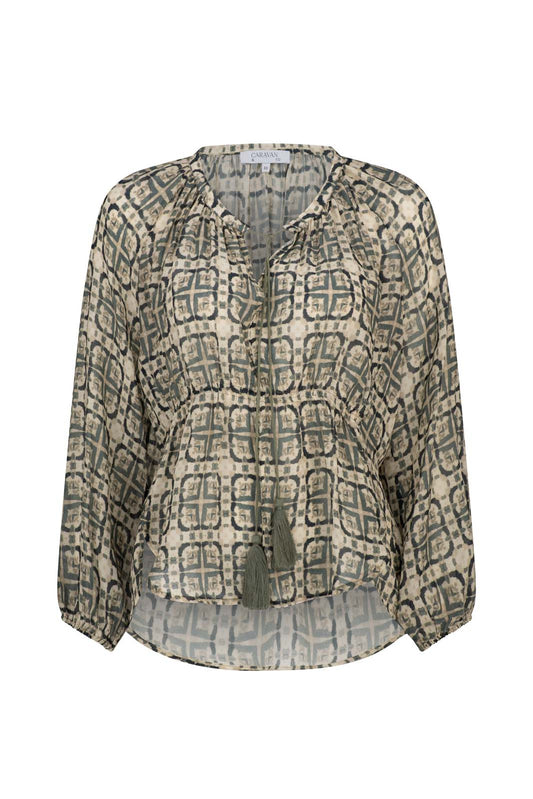 ROOM WITH A VIEW RAGLAN SLEEVE BLOUSE