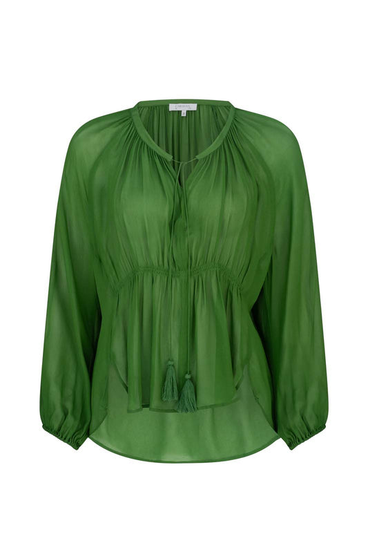 MOONLIGHT RAGLAN SLEEVE BLOUSE - Forest