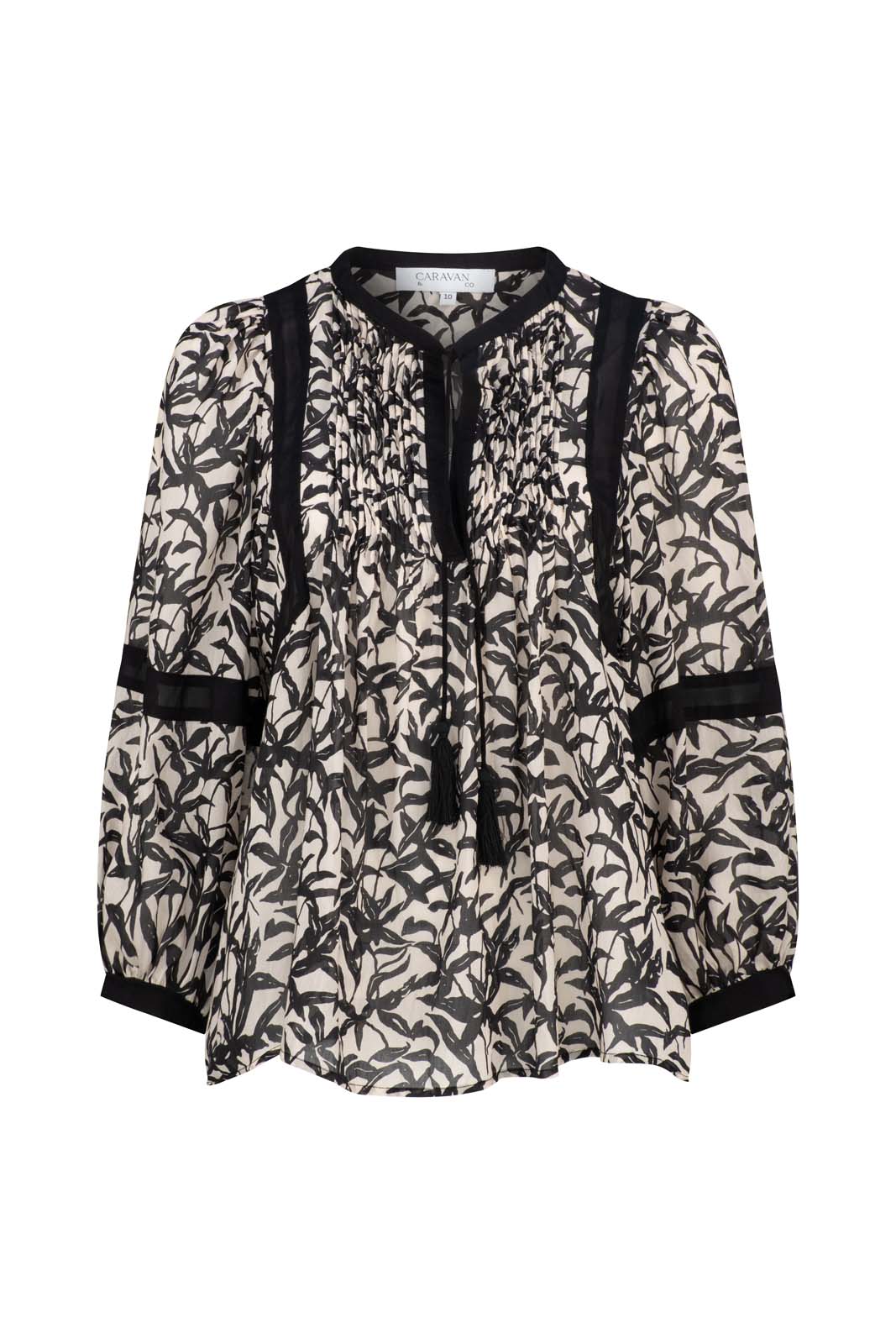 MIRABELLA TUNIC TOP - Black