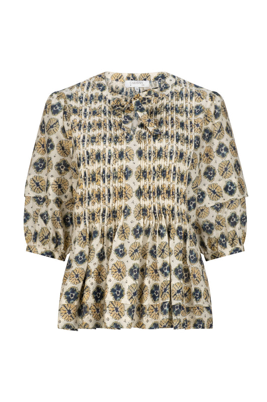 ELLA PINTUCK BLOUSE ELLA WHITE