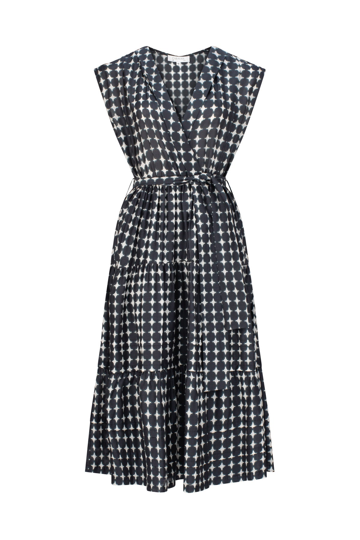 STELLA V NECK DRESS STELLA BLACK