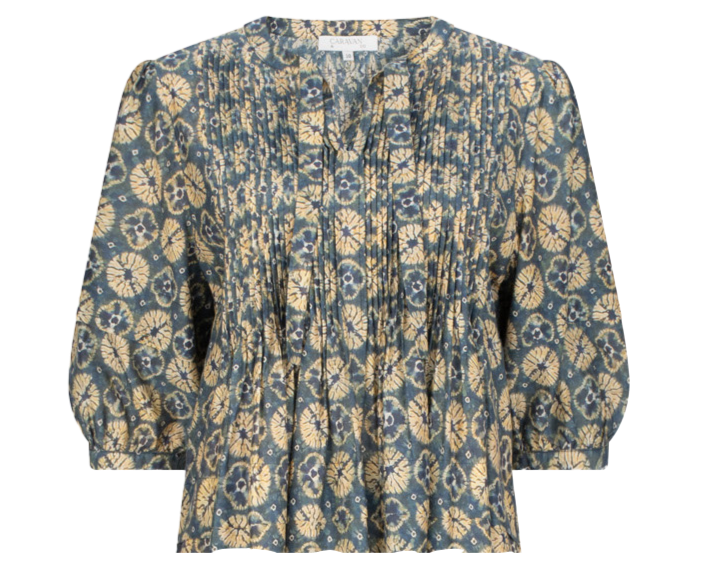ELLA PINTUCK BLOUSE ELLA BLACK