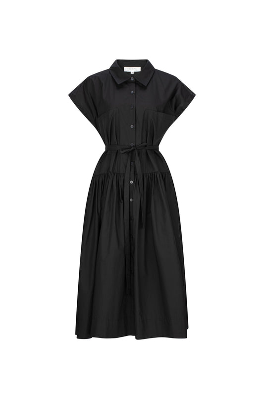 TILDA DOLMAN SLEEVE DRESS BLACK