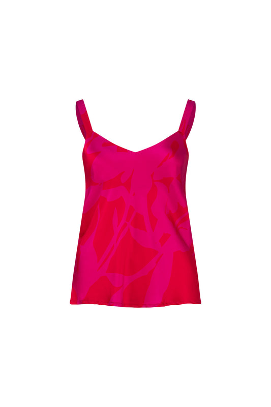 LIGHTNESS OF BEING SILK CAMI  magenta
