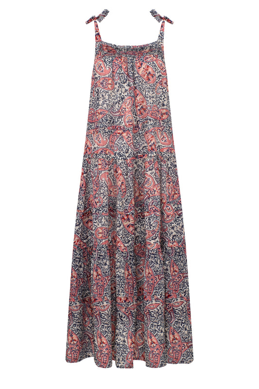 BEATRICE PINAFORE DRESS - PETULA PRINT