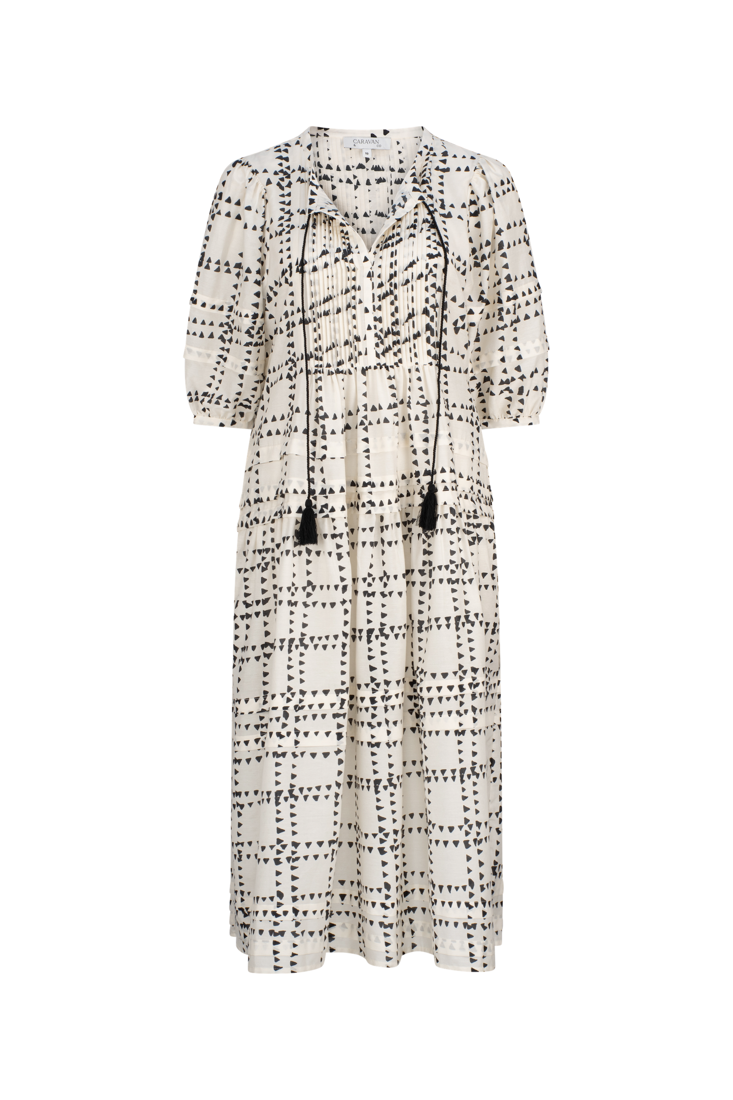 LOTTIE PINTUCK SHIRT DRESS - IVORY