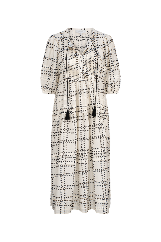 LOTTIE PINTUCK SHIRT DRESS - IVORY