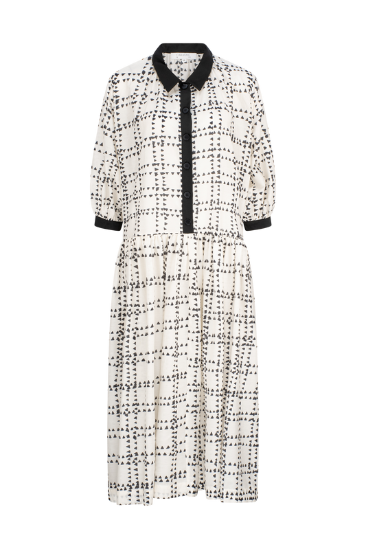 LOTTIE BUTTON FRONT MIDI DRESS LOTTIE IVORY