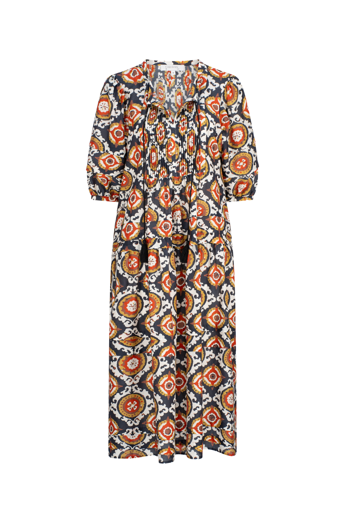 PHOEBE PINTUCK SHIRT- DRESS KELP