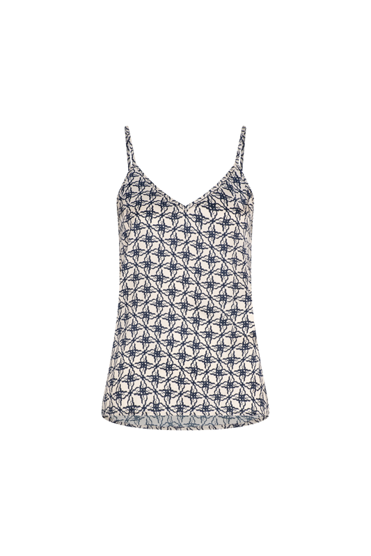 ADA SILK BIAS CAMI- NAVY