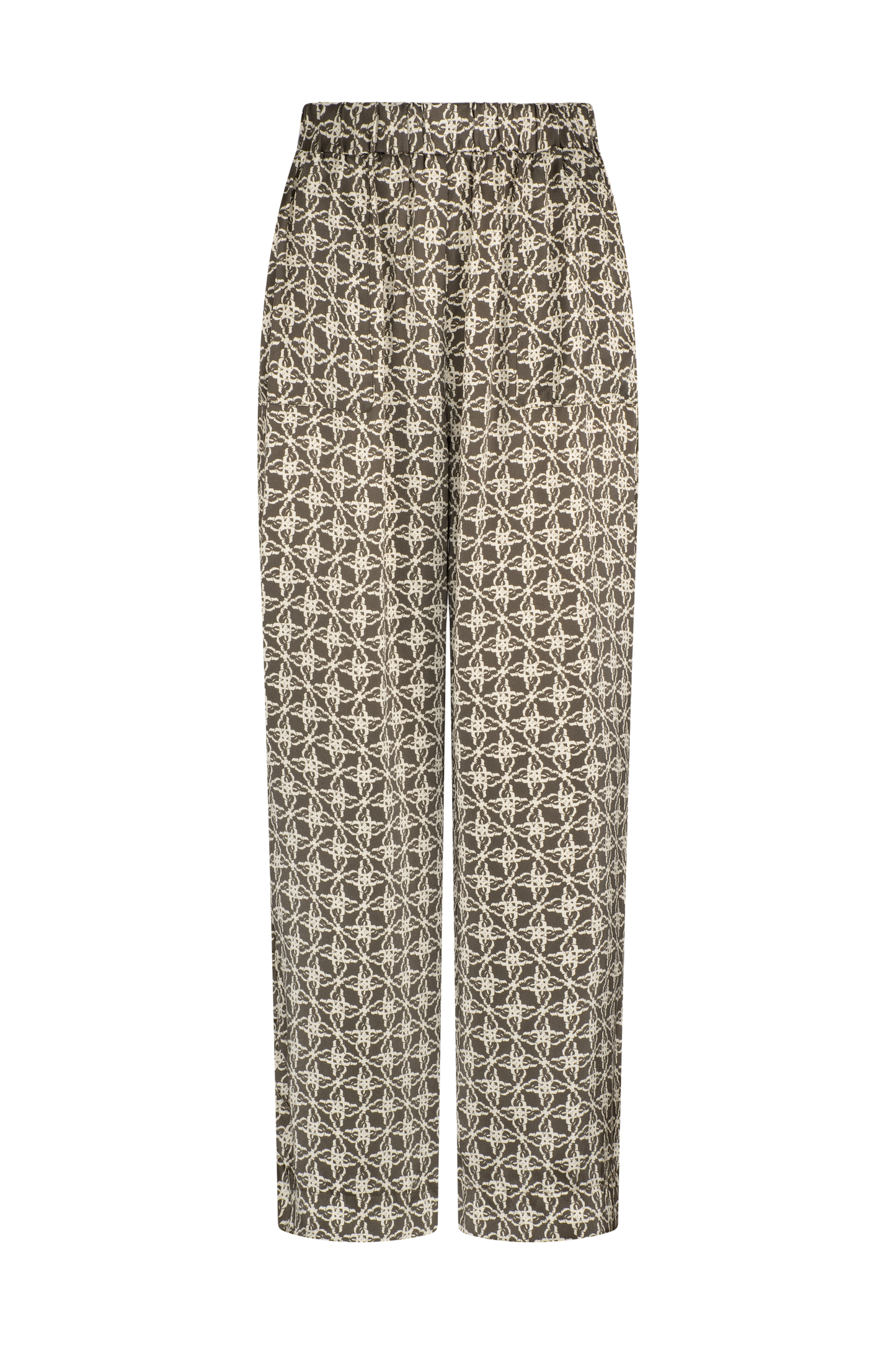 ADA SILK SLOUCH PANT- OLIVE