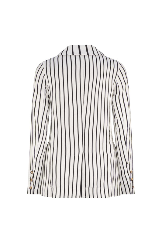 Bria Linen Jacket - Stripe