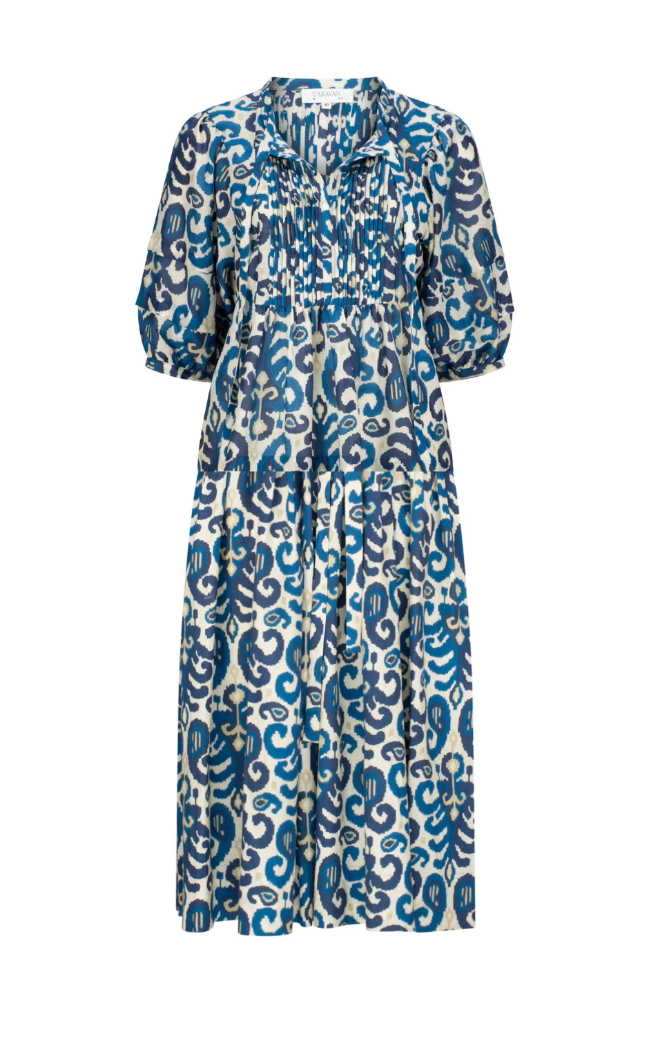 FLORENCE PINTUCK  DRESS - Navy