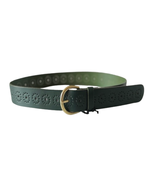 NOLAN LEATHER BELT- Forest