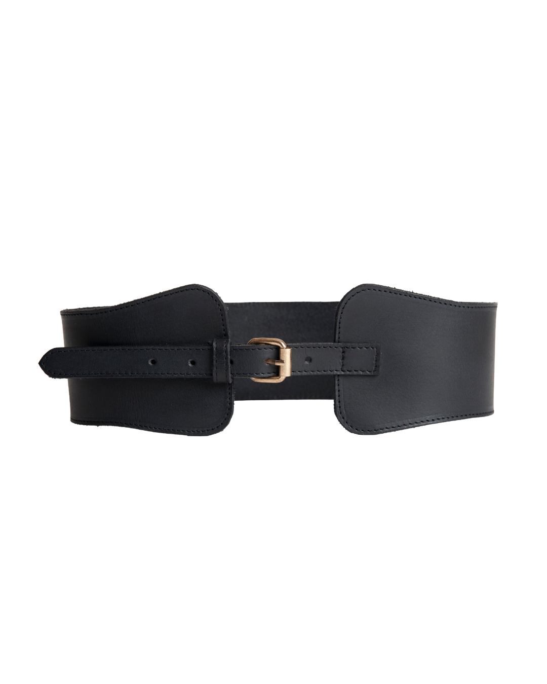 FELIX WIDE PREMIUM LEATHER BELT - BLACK