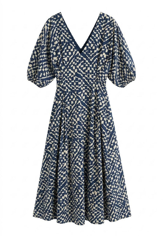 ALGERIA PLEAT WAIST DRESS- PETROL