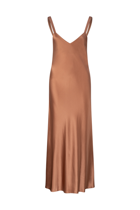 LIGHTNESS OF BEING SLIP DRESS - Mocha