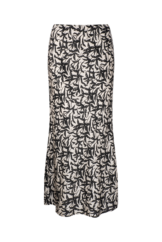 MIRABELLA BIAS SILK SKIRT-Blue