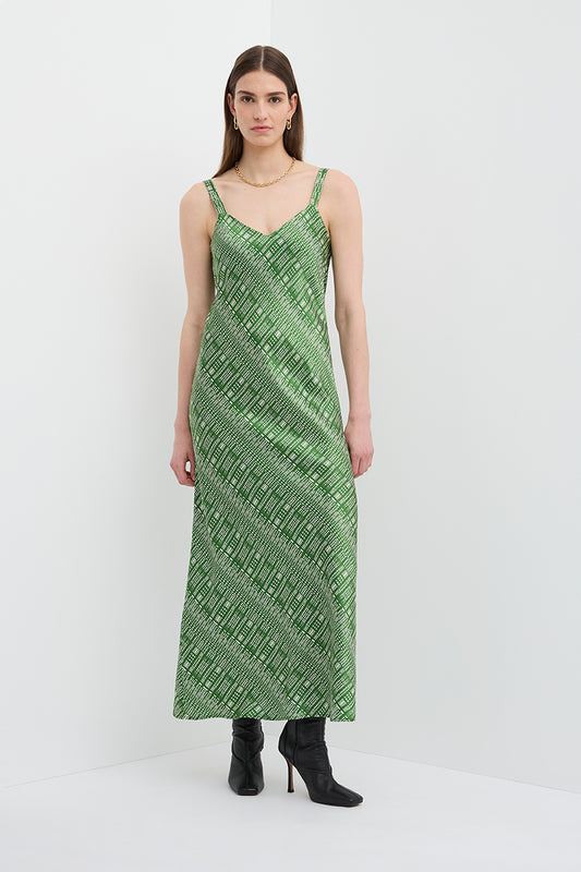 LIGHTNESS OF BEING SILK SLIP DRESS- Shibori
