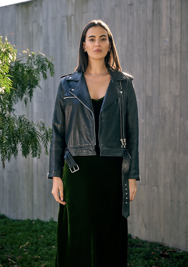 HUDSON LEATHER BIKER JACKET